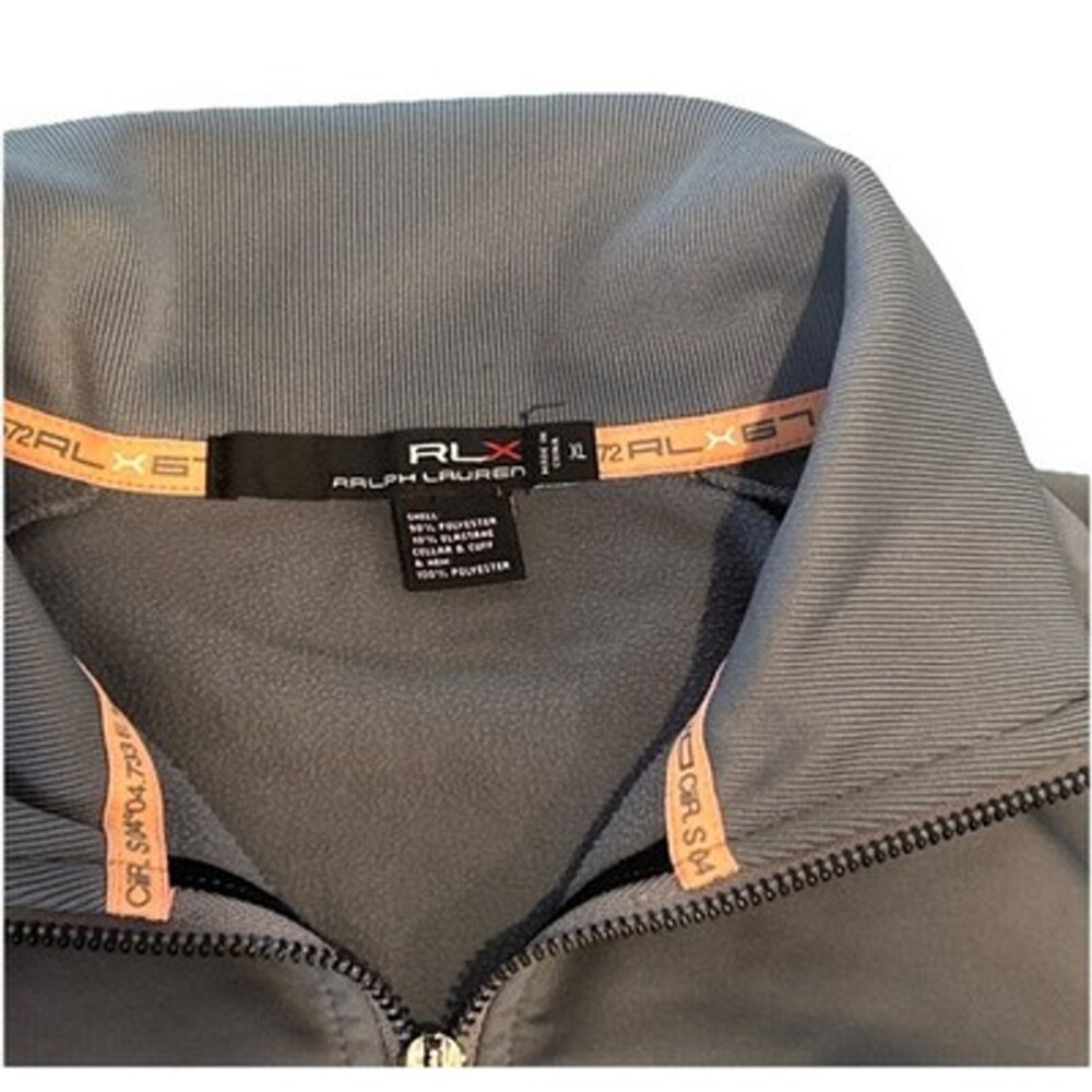 Ralph Lauren RLX 67 Tech Alpine Jacket Men XL Full Zip Golf Ski Hike Gray - Picture 2 of 13
